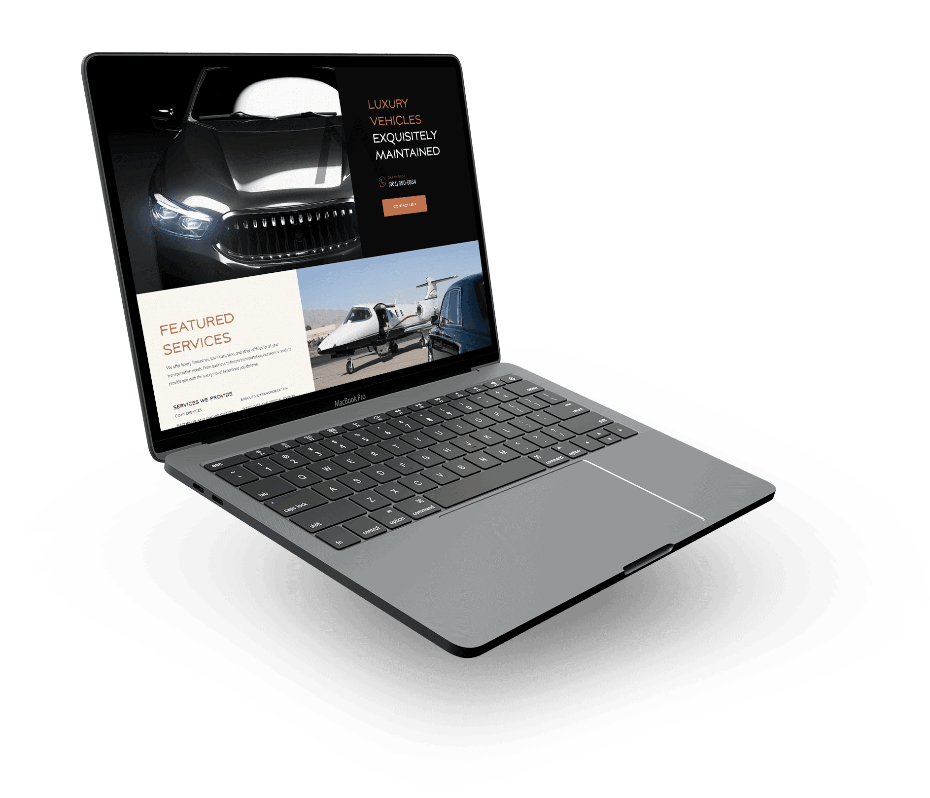 Executive black car - moore-laptop